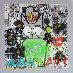Stephanie Godann Artiste Peintre Plasticienne Chat L’Bête Atelier Galerie Paris France Art Moderne Contemporain Peinture Tableau Original Oeuvre Atelier Sculpture Édition Limitée Reproduction Affiche Tirage Authentique PopArt StreetArt