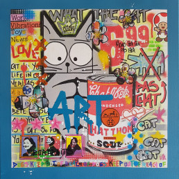 Stephanie Godann Artiste Peintre Plasticienne Chat L’Bête Atelier Galerie Paris France Art Moderne Contemporain Peinture Tableau Original Oeuvre Atelier Sculpture Édition Limitée Reproduction Affiche Tirage Authentique PopArt StreetArt